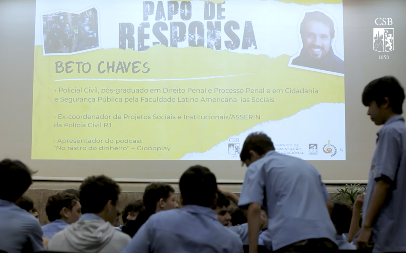 “Papo de Responsa” com alunos do 8º e 9º anos EF