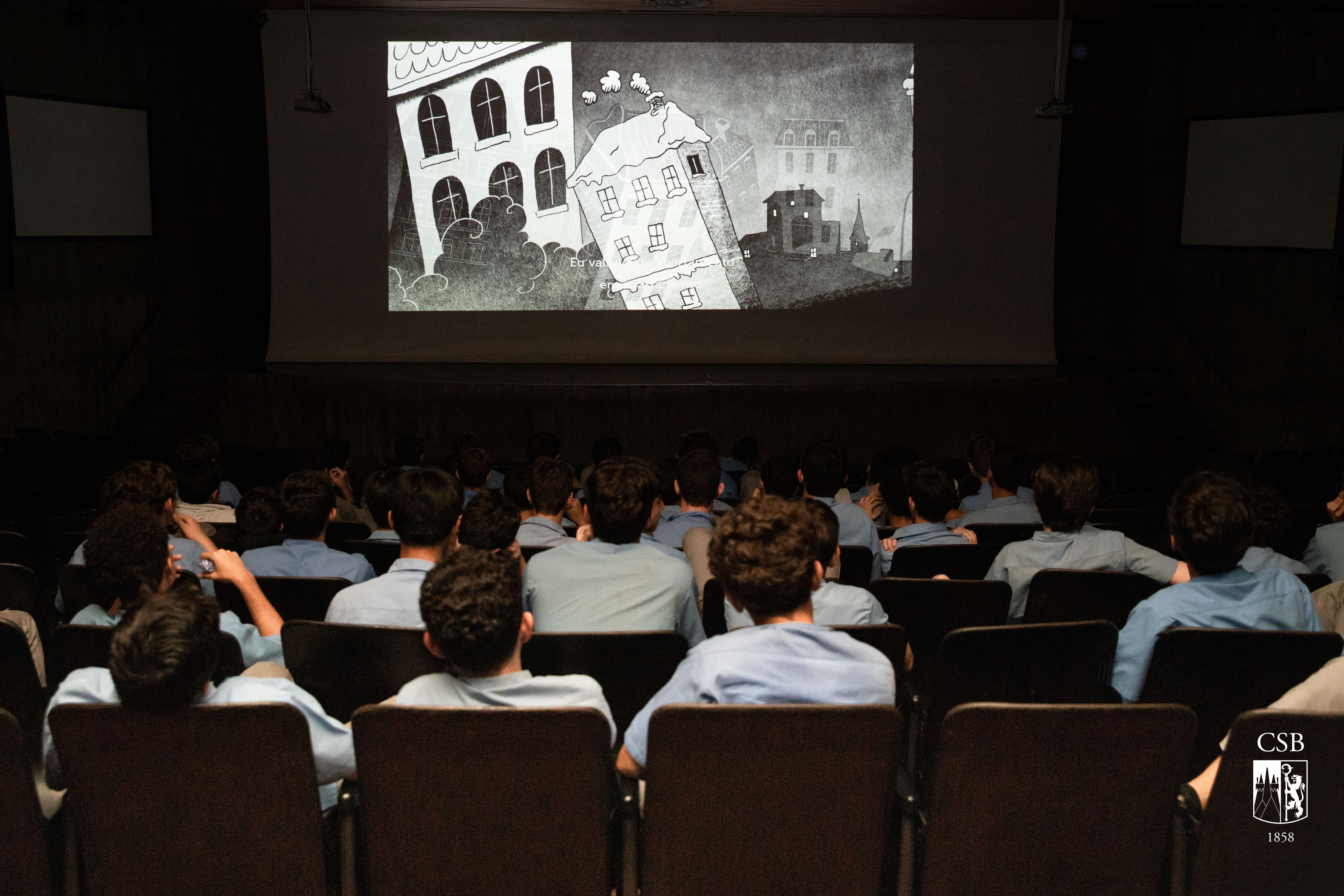 Journée du Cinema, com alunos do 9º ano EF