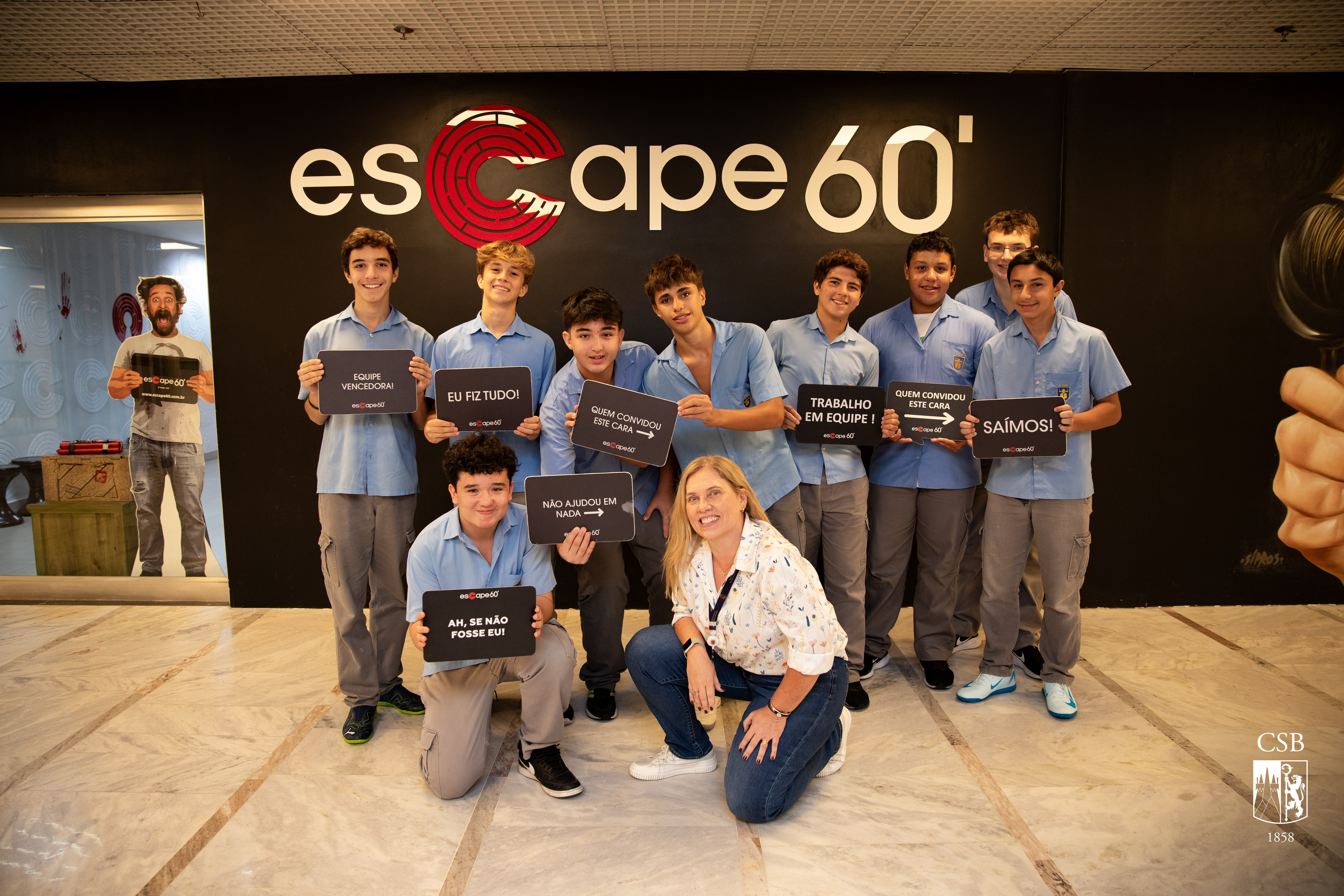 9º ano EF participa de um "escape game", em Copacabana